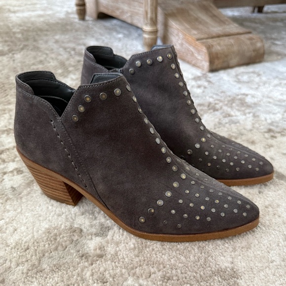 1. State Studded Western Ankle Boots - Picture 1 of 10